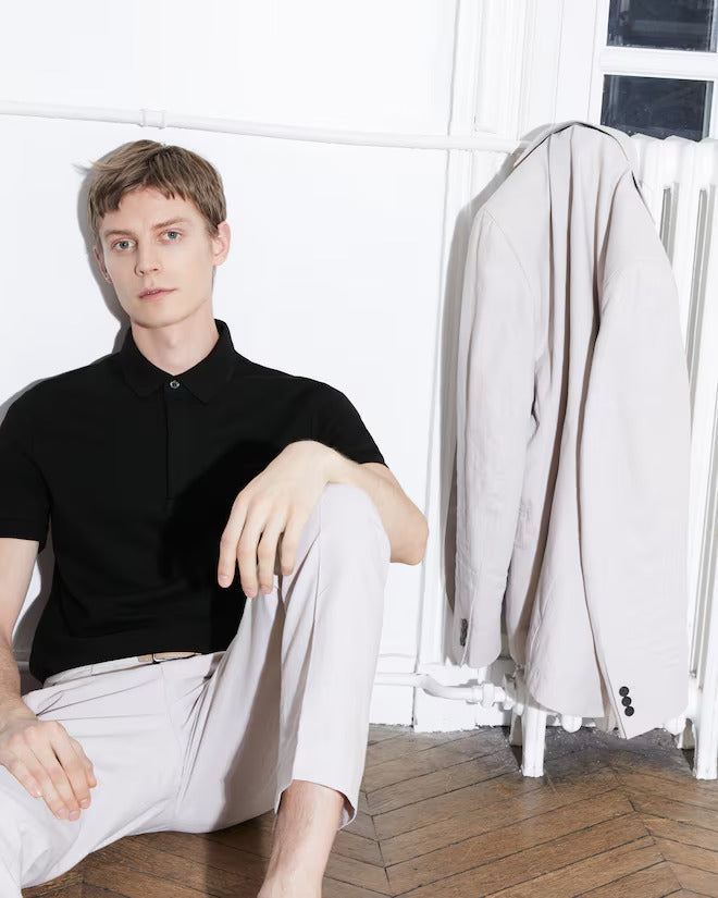 Lacoste Men's Regular Fit Paris Stretch Piqué Polo