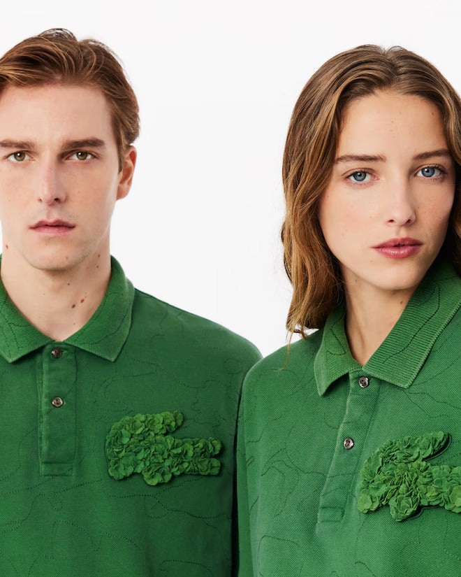 Lacoste Unisex Embroidery Collection Oversized Polo