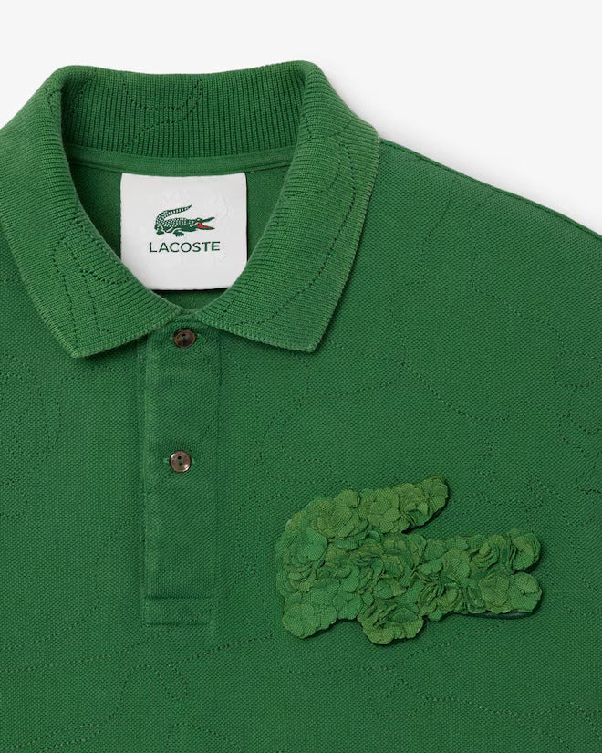 Lacoste Unisex Embroidery Collection Oversized Polo