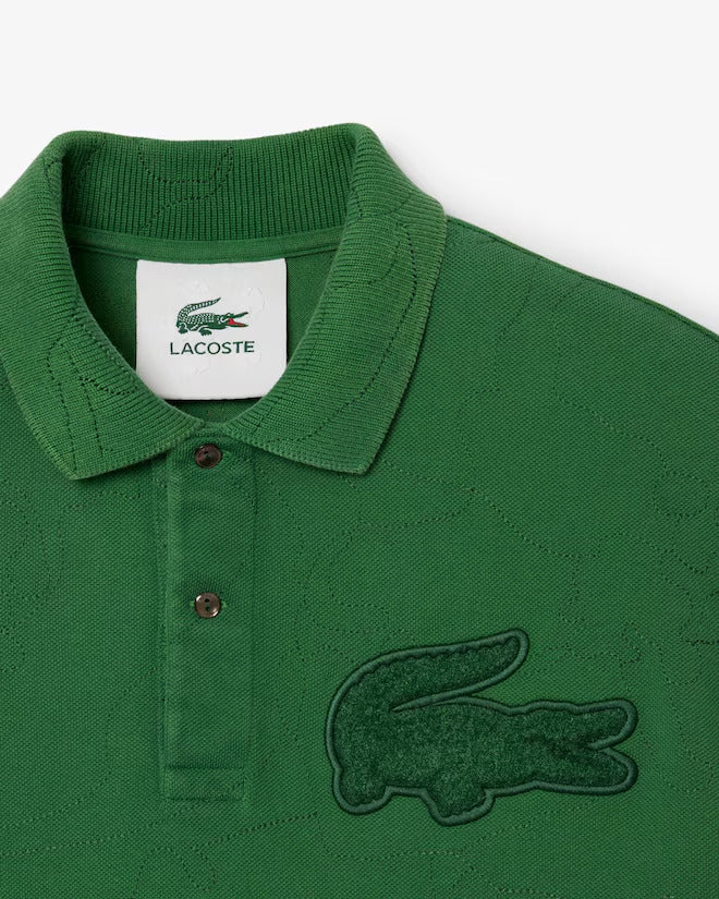 Lacoste Unisex Embroidery Collection Oversized Polo