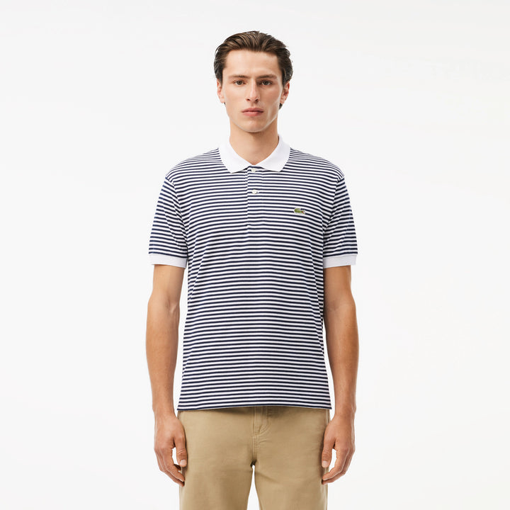 Lacoste Men's Classic Fit L.12.12 Striped Petit Piqué Polo