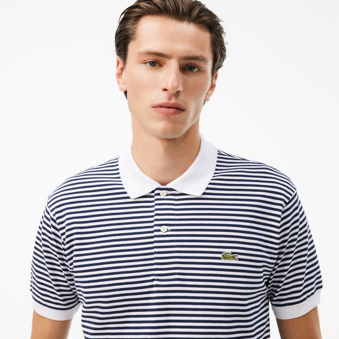 Lacoste Men's Classic Fit L.12.12 Striped Petit Piqué Polo