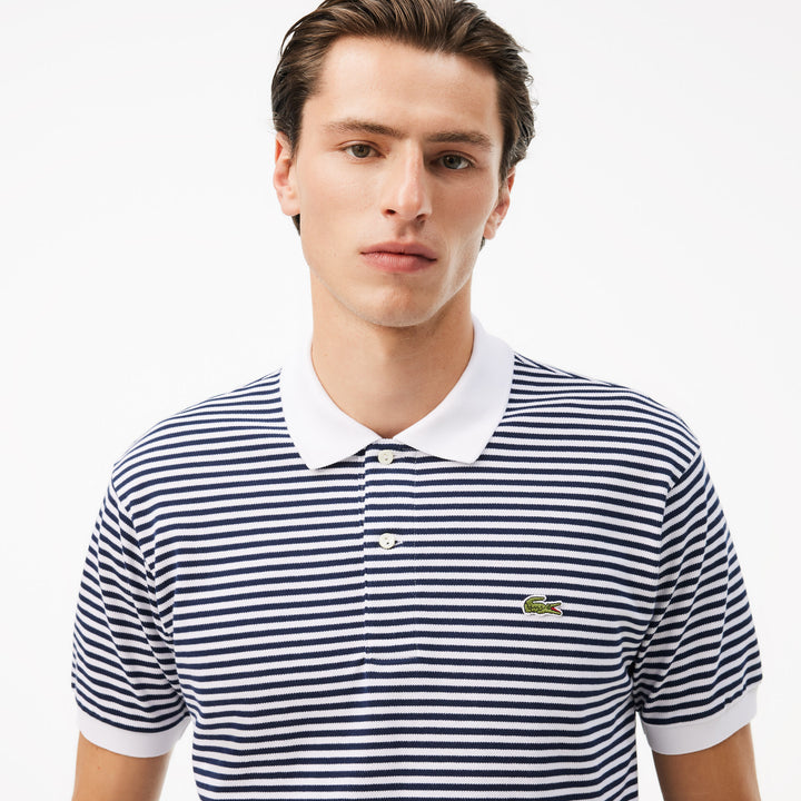 Lacoste Men's Classic Fit L.12.12 Striped Petit Piqué Polo