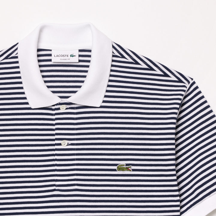 Lacoste Men's Classic Fit L.12.12 Striped Petit Piqué Polo