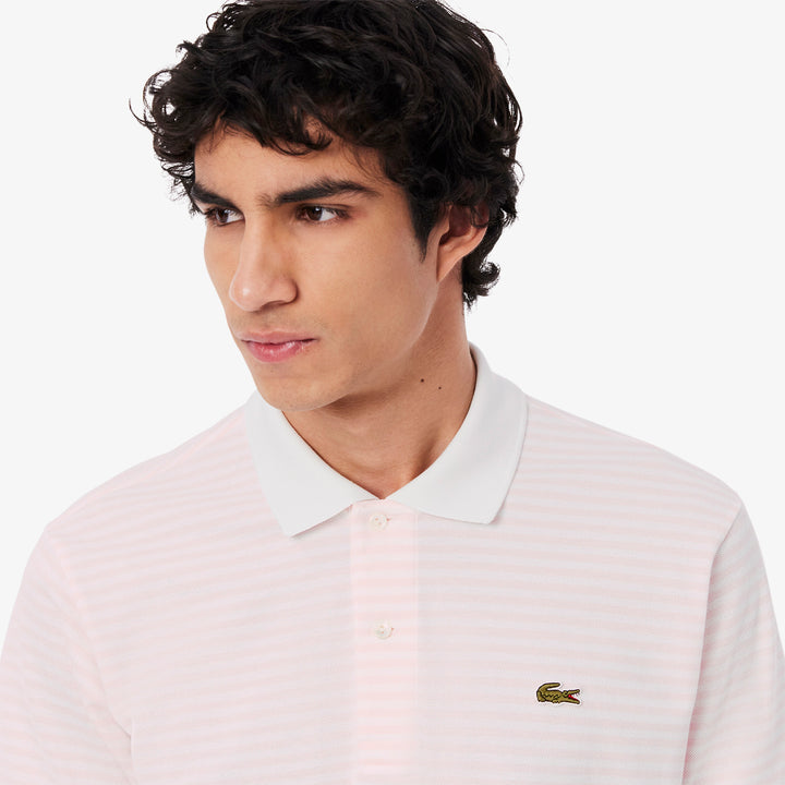 Lacoste Men's Classic Fit L.12.12 Striped Petit Piqué Polo