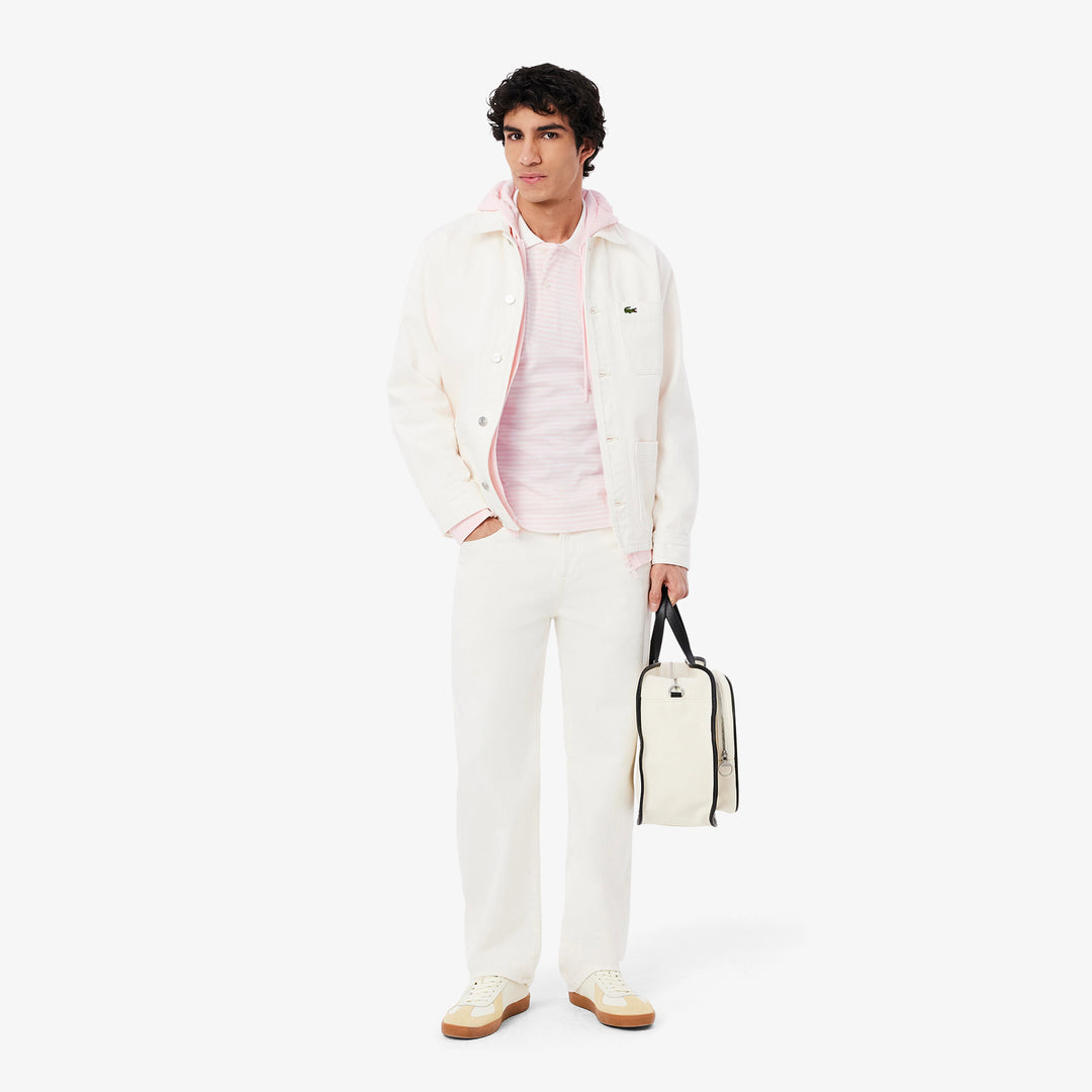 Lacoste Men's Classic Fit L.12.12 Striped Petit Piqué Polo