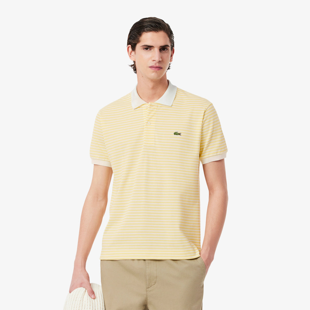 Lacoste Men's Classic Fit L.12.12 Striped Petit Piqué Polo
