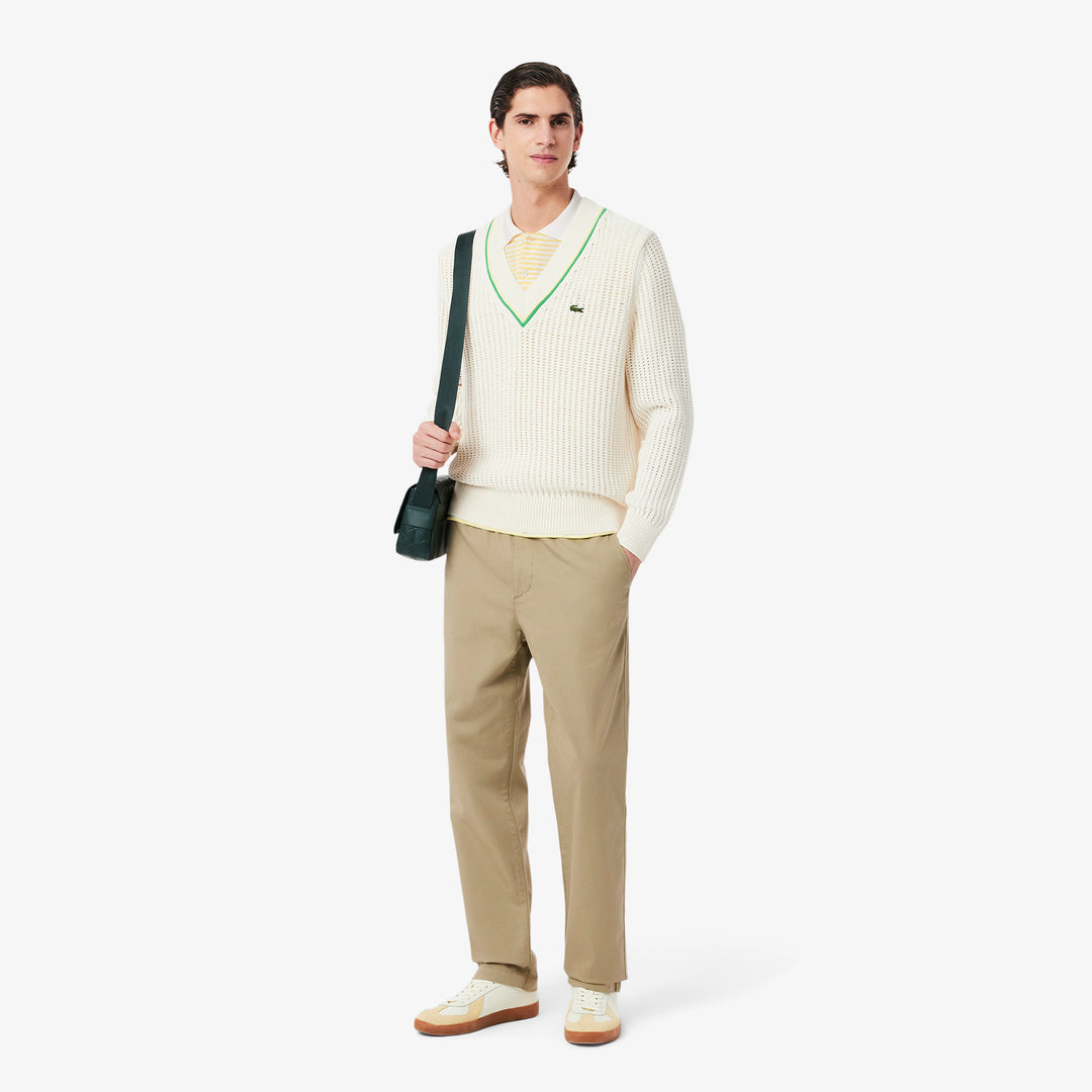 Lacoste Men's Classic Fit L.12.12 Striped Petit Piqué Polo
