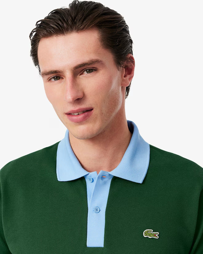 Lacoste Men's Classic Fit Contrast Collar L.12.12 Polo