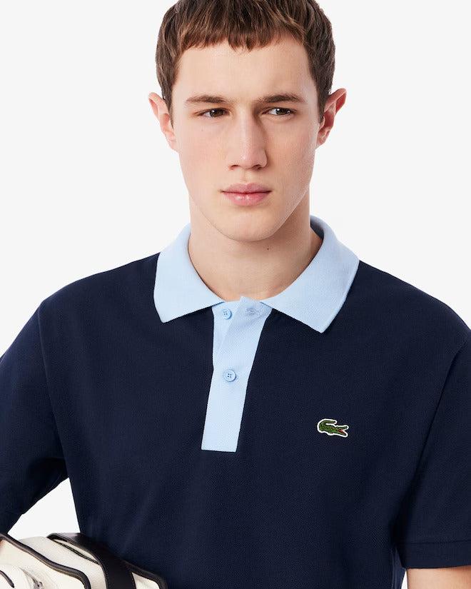 Lacoste Men's Classic Fit Contrast Collar L.12.12 Polo