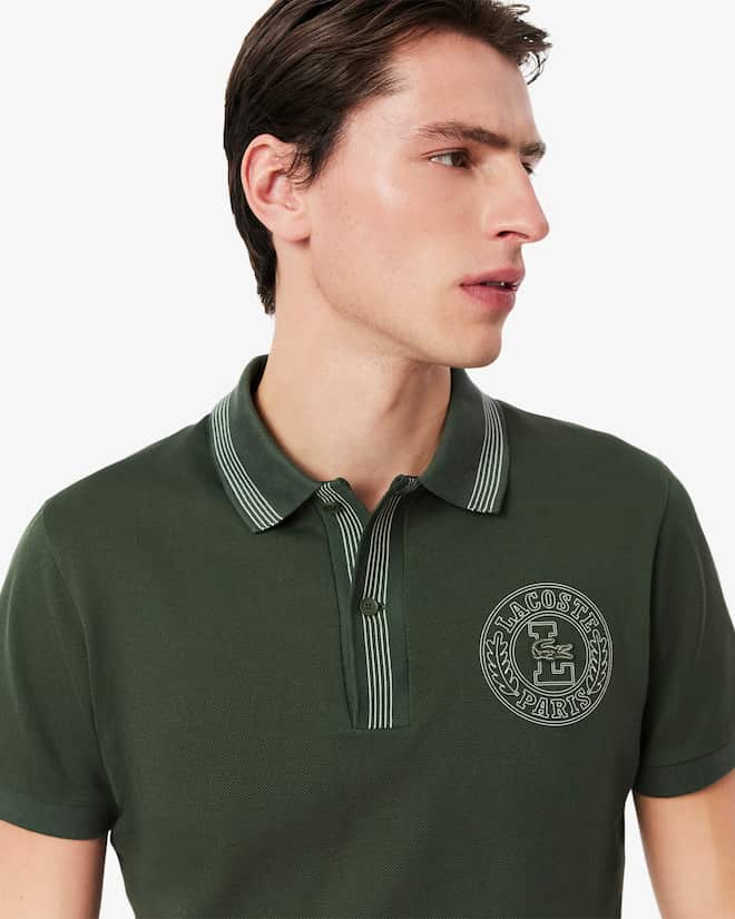 Lacoste en's Regular Fit L.12.12 Badge Print Polo