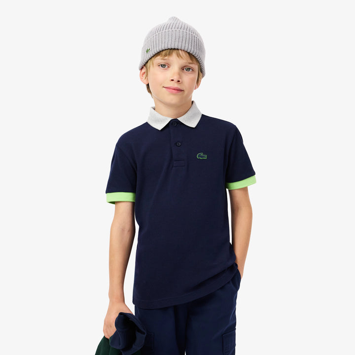 Lacoste Kids' Colorblock Piqué Polo