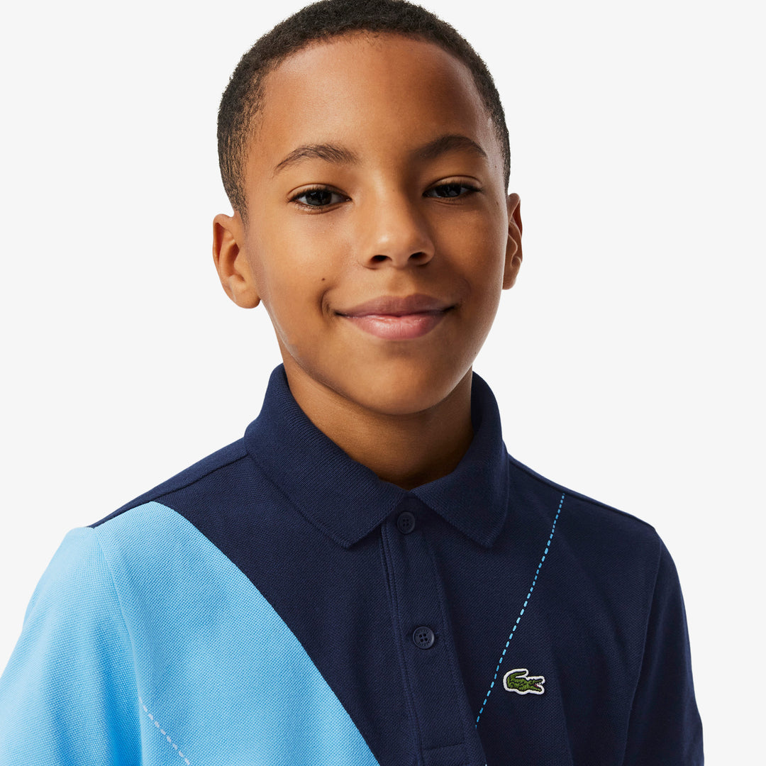 Lacoste Kids' Contrast Argyle Mini Piqué Polo