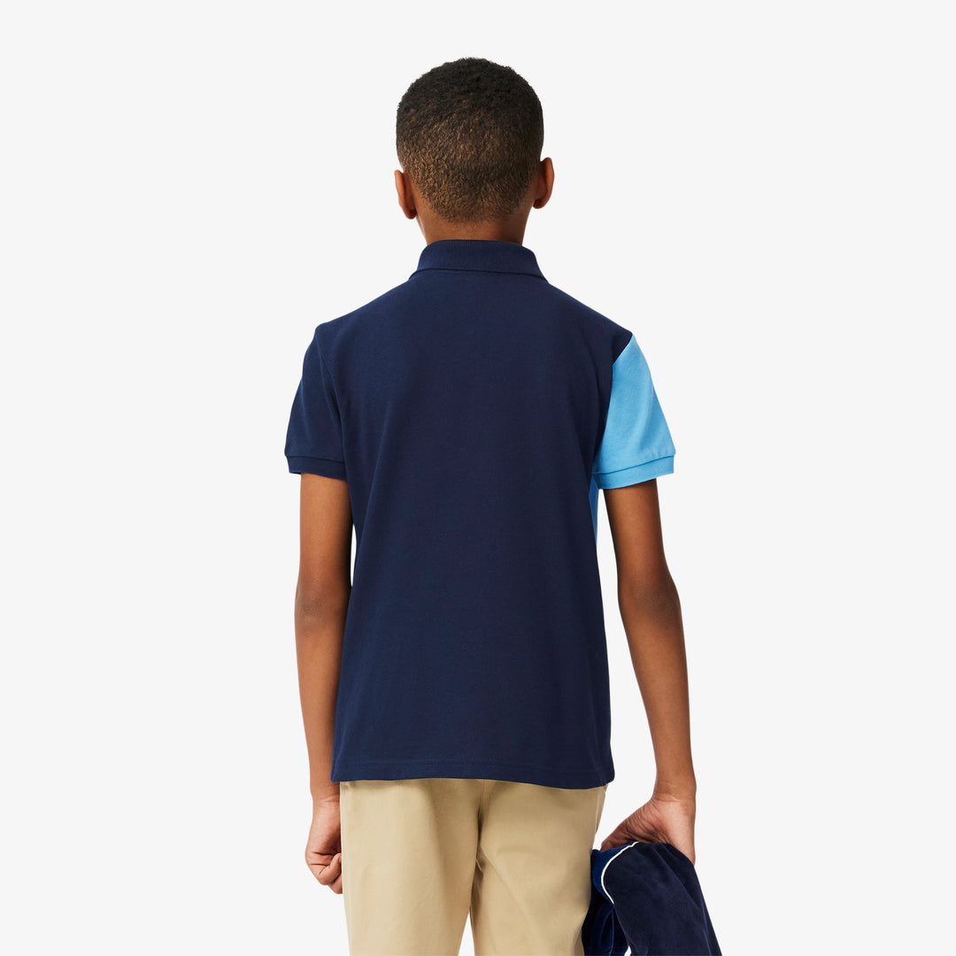 Lacoste Kids' Contrast Argyle Mini Piqué Polo