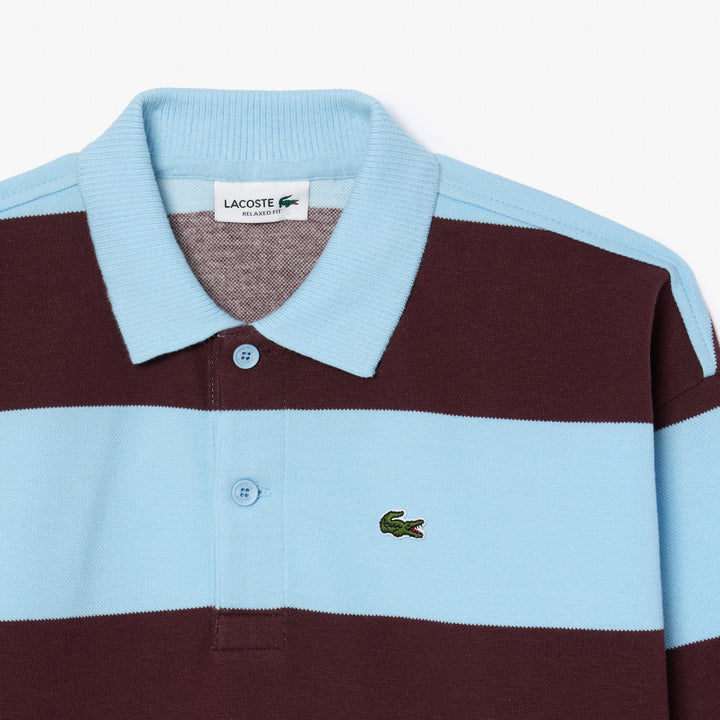 Lacoste Kids' Striped Cotton Polo