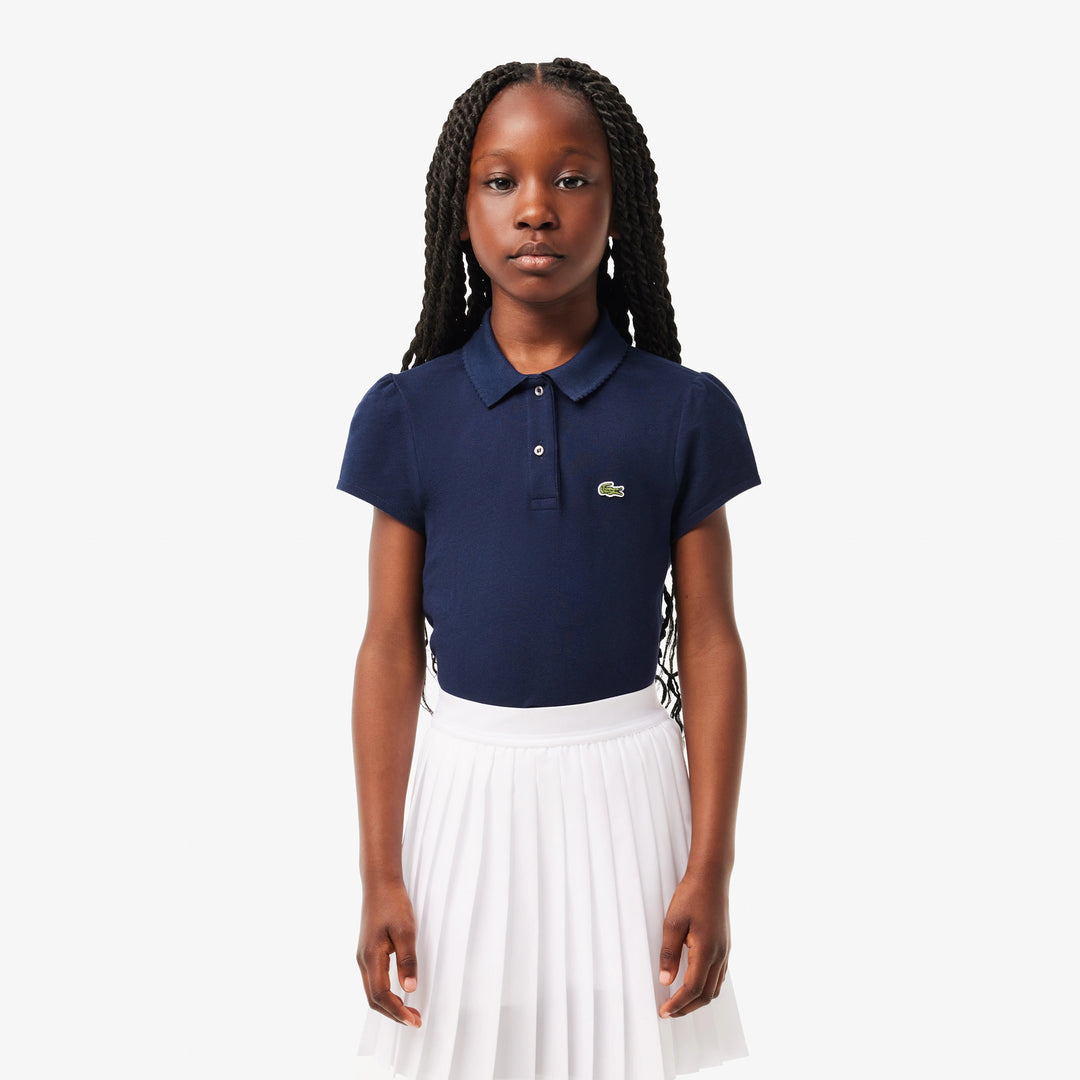 Lacoste Kids' Scalloped Collar Mini Piqué Polo