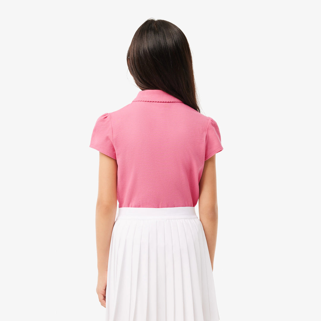 Lacoste Kids' Scalloped Collar Mini Piqué Polo