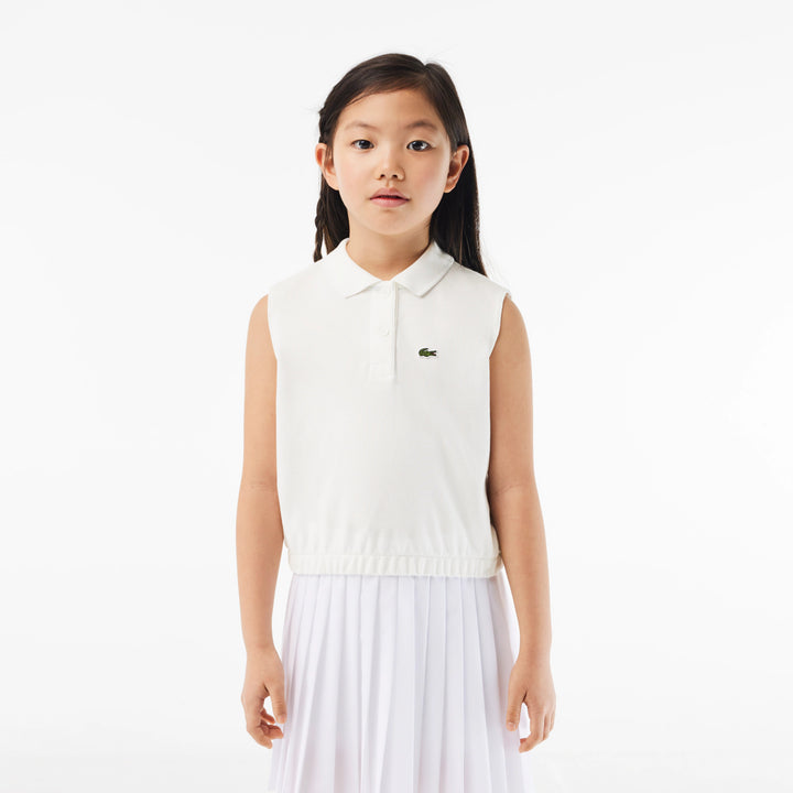 Lacoste Kids' Sleeveless Stretch Mini Piqué Polo