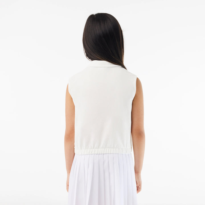 Lacoste Kids' Sleeveless Stretch Mini Piqué Polo