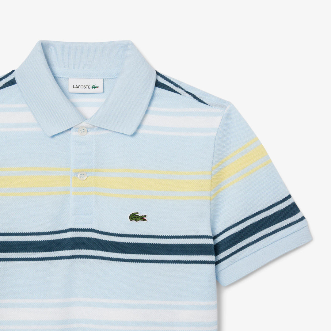 Lacoste Kids' Striped Petit Piqué Polo
