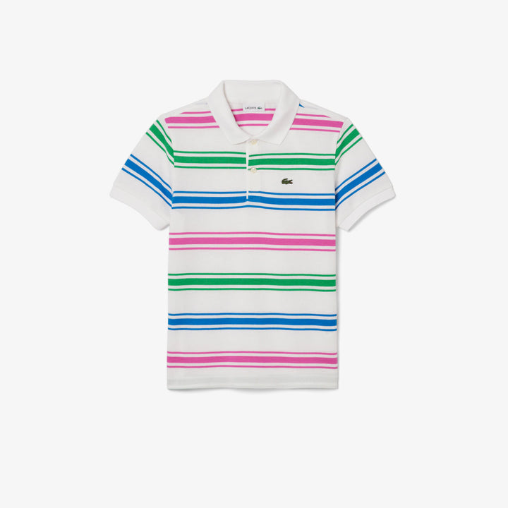 Lacoste Kids' Striped Petit Piqué Polo