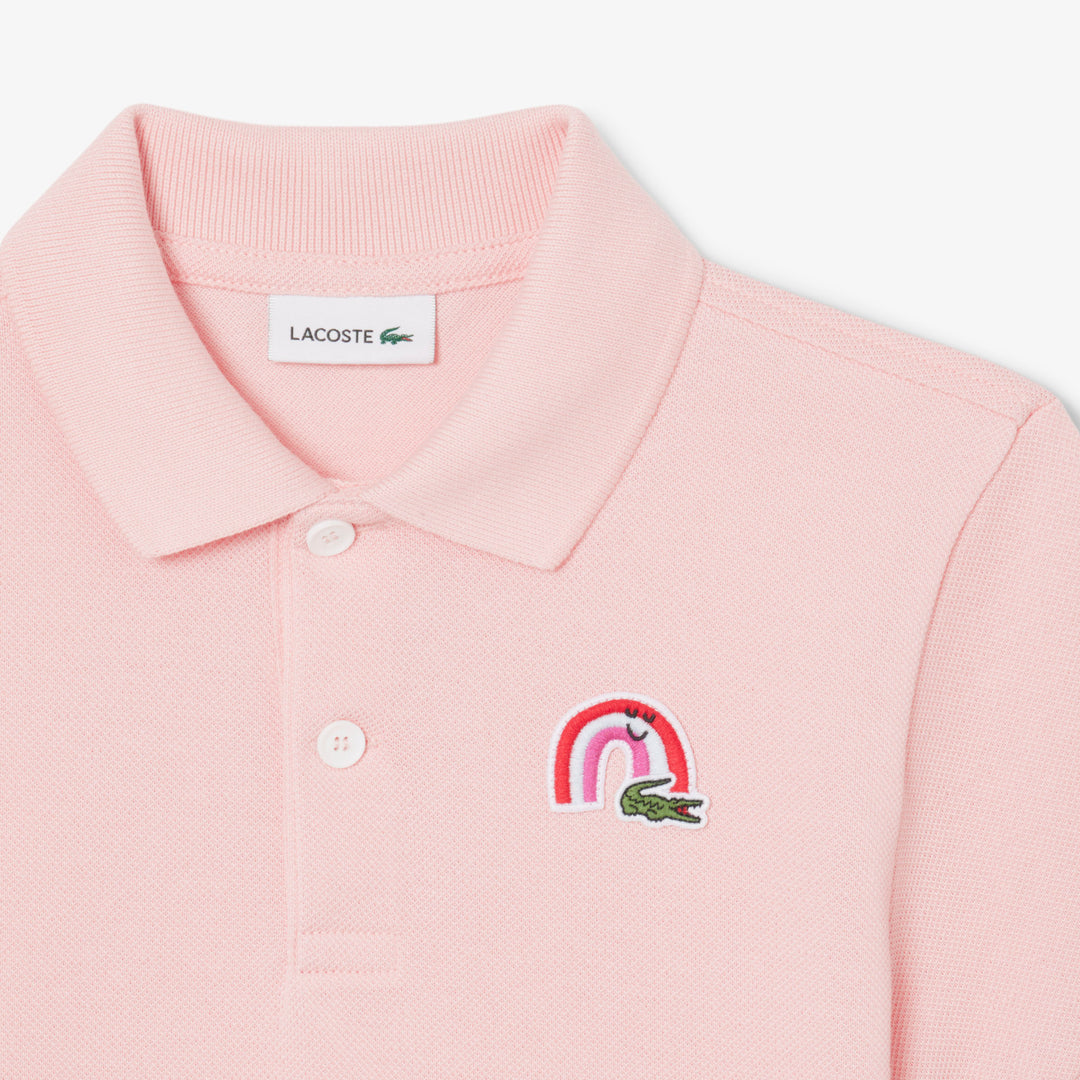 Lacoste Kids' Embroidery Accent Petit Piqué Polo