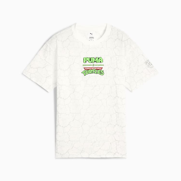 PUMA HOOPS x TMNT Big Kids' Relaxed All-Over Print Tee