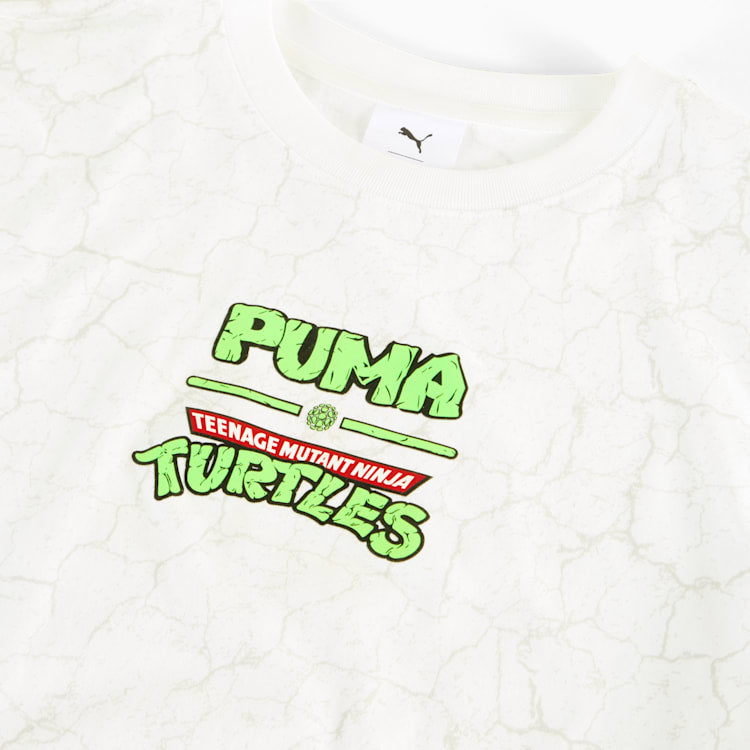 PUMA HOOPS x TMNT Big Kids' Relaxed All-Over Print Tee