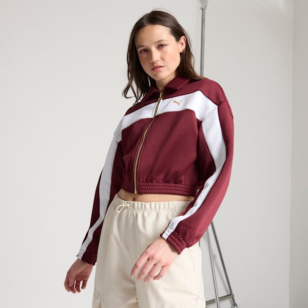 PUMA Women's Relaxed Crop Track Jacket