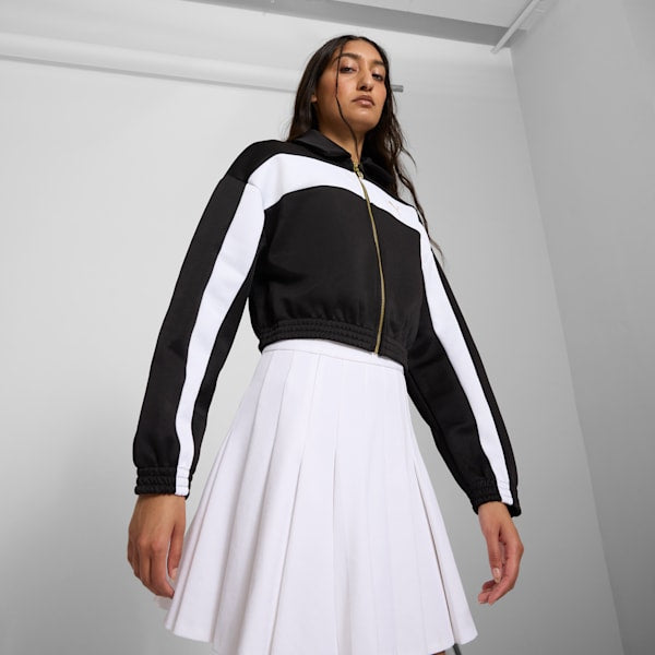 PUMA Women's Relaxed Crop Track Jacket