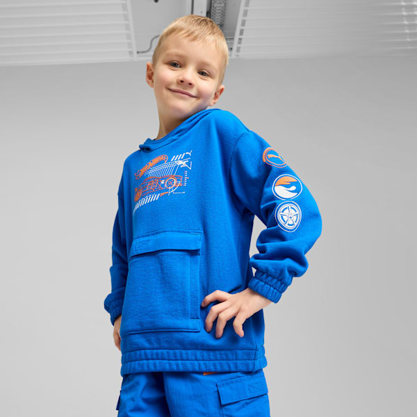 PUMA x HOT WHEELS™ Little Kids' Relaxed Graphic Hoodie