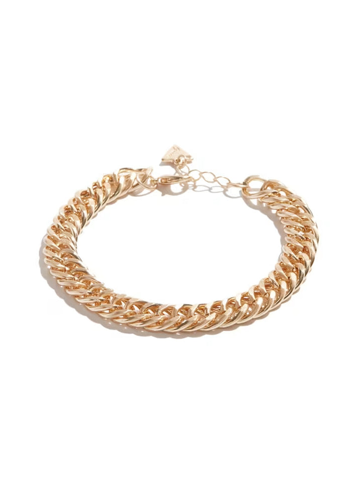 Guess Gold-Tone Curb Chain Bracelet