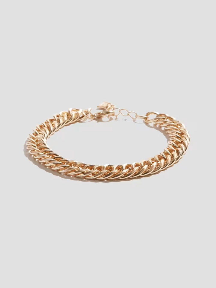 Guess Gold-Tone Curb Chain Bracelet