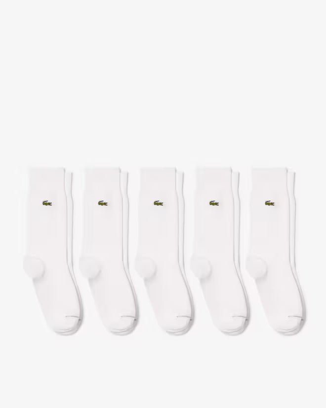 Lacoste Unisex 5-Pack Cotton Socks