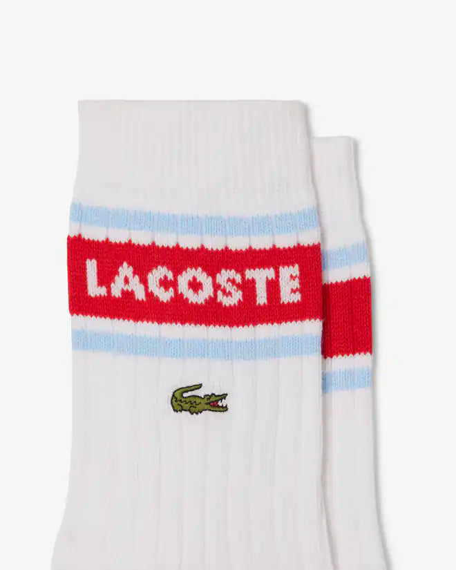 Lacoste Unisex 2-Pack Ribbed Cotton Socks