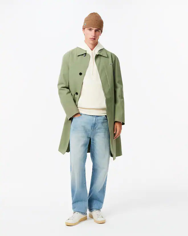 Lacoste Unisex Rib Knit Brushed Wool Beanie