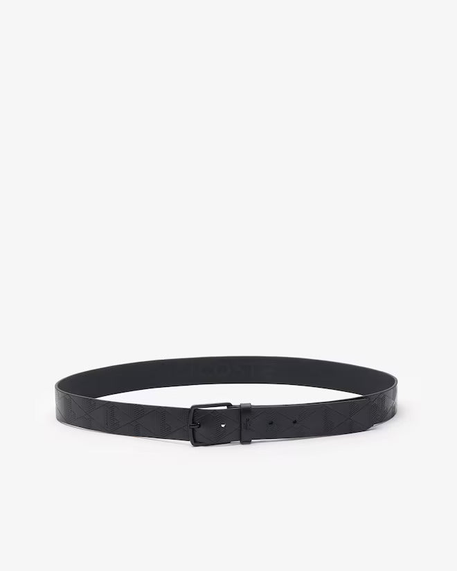 Lacoste Men's Monogram Leather Belt