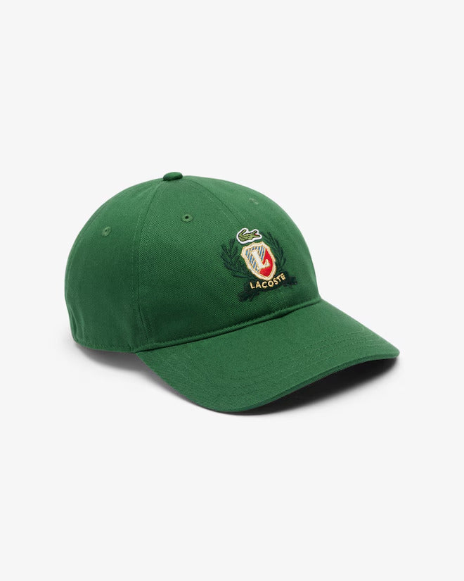 Lacoste Unisex Adjustable Embroidered Twill Cap