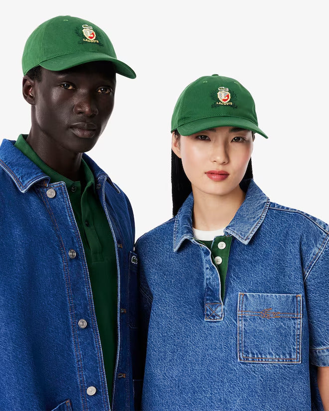 Lacoste Unisex Adjustable Embroidered Twill Cap