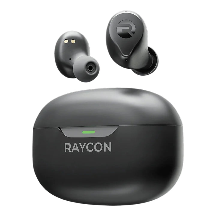 Raycon The Everyday Bluetooth Earbuds, True Wireless with Charging Case and Microphone, Noise Canceling (Carbon Black), RBE726-23E-BLA