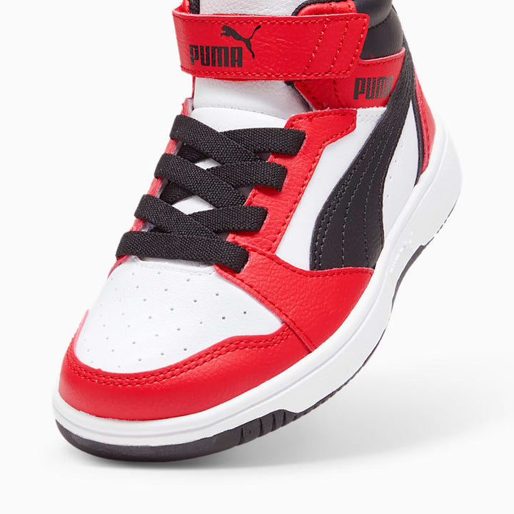 PUMA Rebound V6 Little Kids' Alternate Closure Mid Top Sneakers