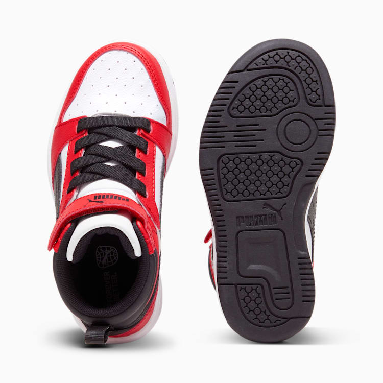 PUMA Rebound V6 Little Kids' Alternate Closure Mid Top Sneakers