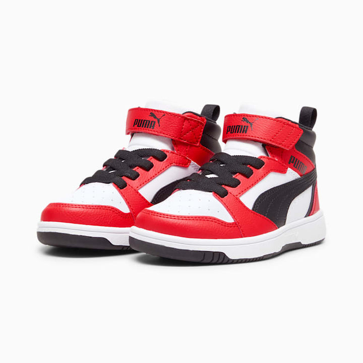 PUMA Rebound V6 Little Kids' Alternate Closure Mid Top Sneakers