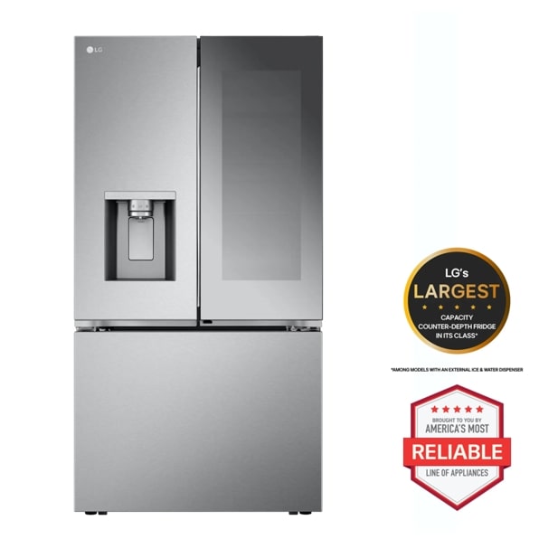 LG LRYKC2606S 26 cu. ft. Counter-Depth French Door Refrigerator - Stainless Steel