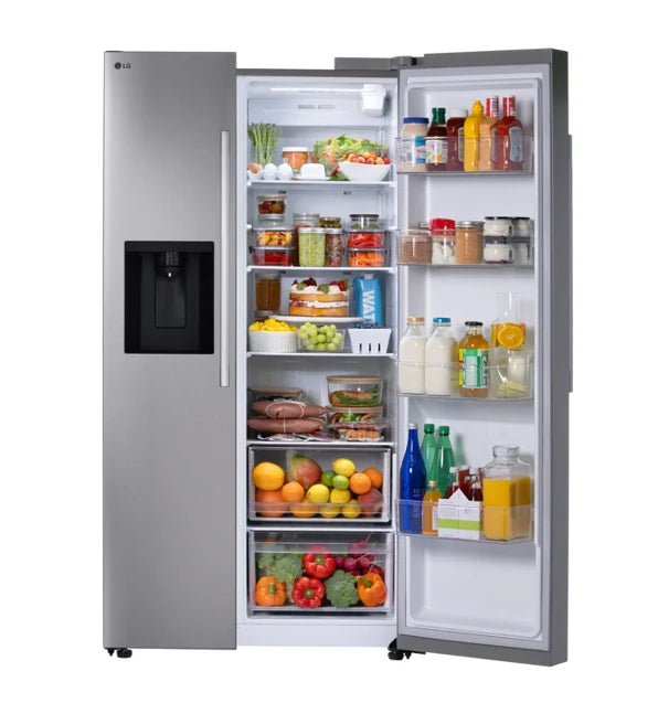 LG  27 cu. ft. Standard-Depth, Side-by-side Refrigerator, with Ice and Water and Bar Handle Design