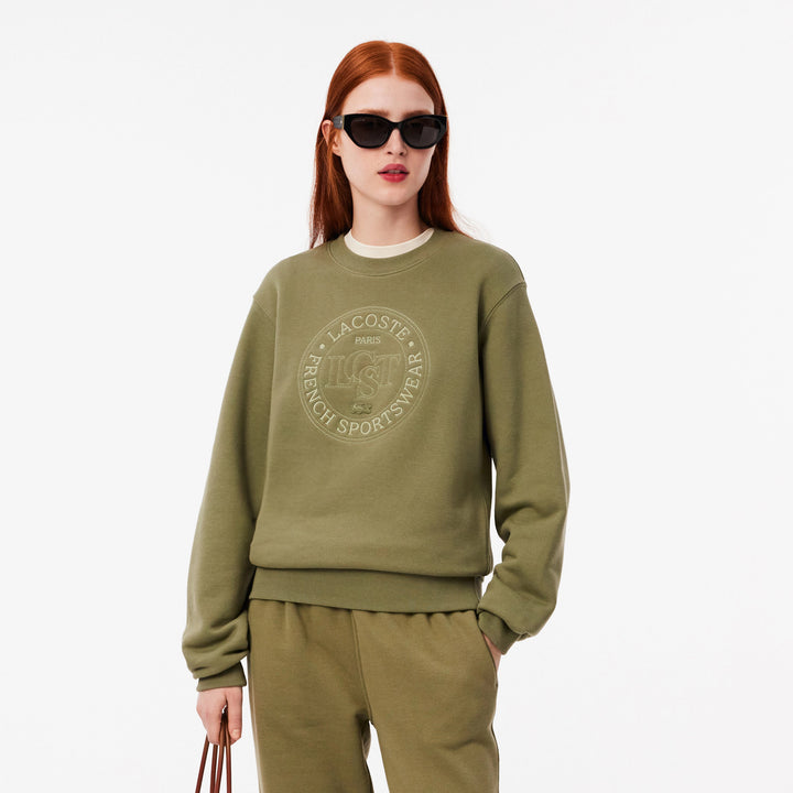 Lacoste Women's Embroidered Fleece Sweatshirt