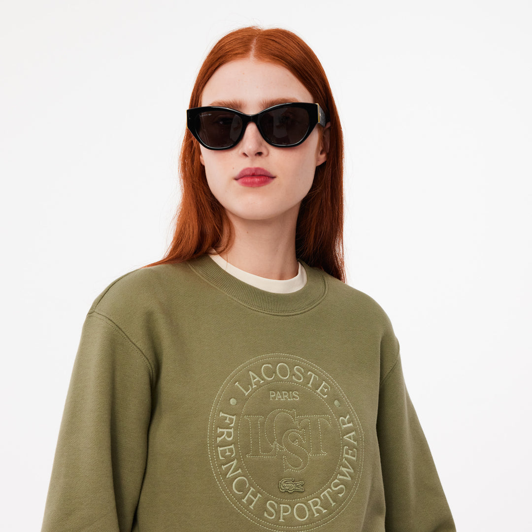 Lacoste Women's Embroidered Fleece Sweatshirt