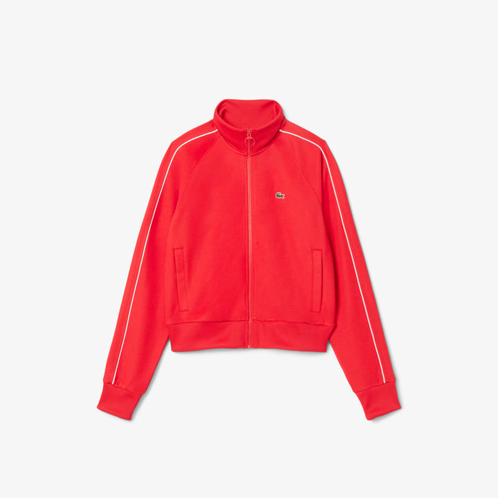 Lacoste Women's Paris Zip-Up Piqué Sweatshirt