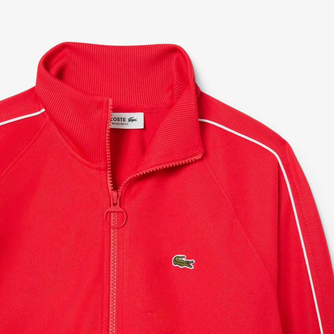 Lacoste Women's Paris Zip-Up Piqué Sweatshirt