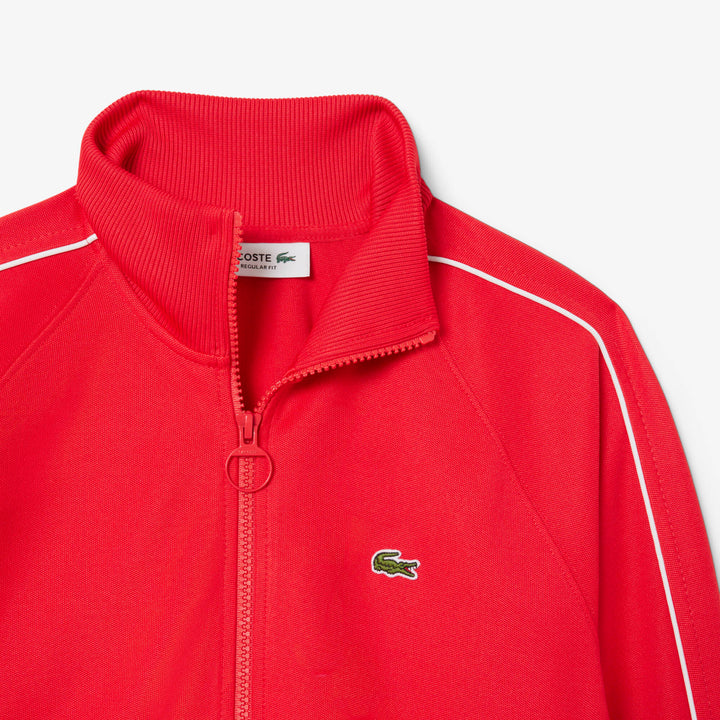 Lacoste Women's Paris Zip-Up Piqué Sweatshirt